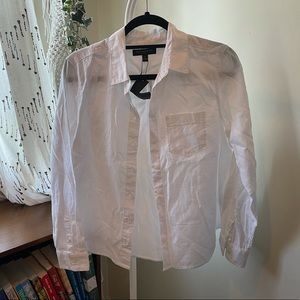 Banana republic white button up NWT size S